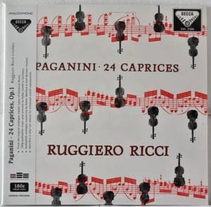 ANALOGPHONIC-DECCA SXL2194-LP43076 PAGANINI "24 Caprices" RICCI #2LPs, 180g SS - Bild 1 von 2