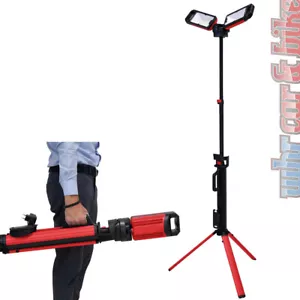 Serenco LED Baustrahler Arbeitsscheinwerfer bis 5000lm mit Stativ und Ladegerät - Bild 1 von 10