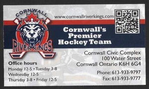 ¡RARO 2014-15 Cornwall River Kings LNAH ¡Horario de hockey francés!¡!! Sin patrocinador - Imagen 1 de 2