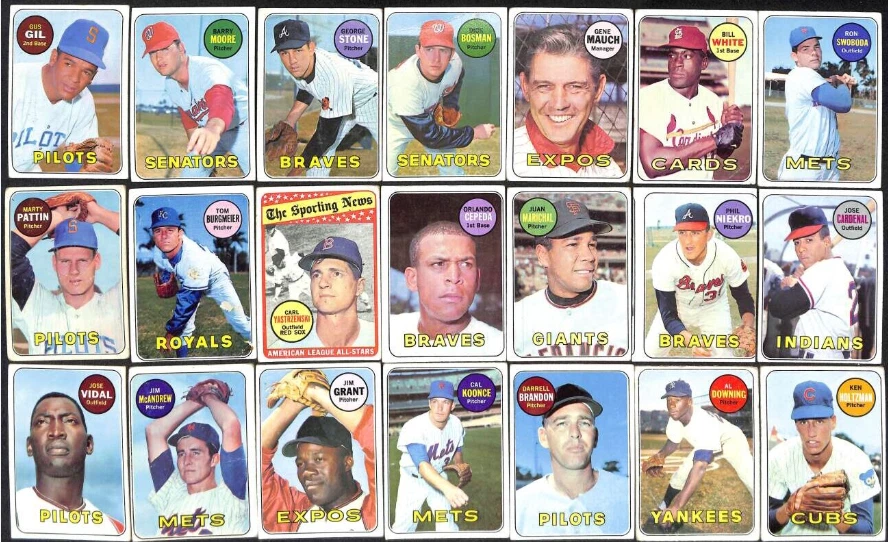 1969 Topps Baseball #333-664. You-Pick. Complete Your Set.  Combined Shipping. - Image 1 of 1