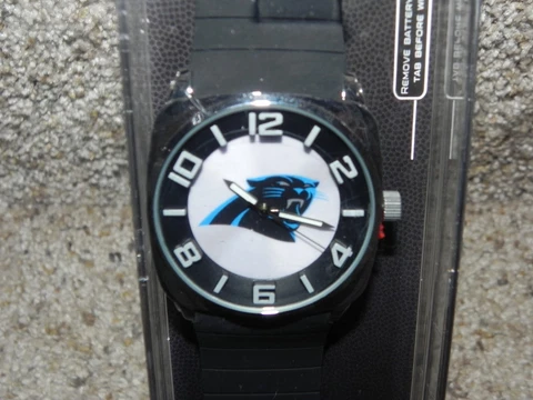 CAROLINA PANTHERS ADJUSTABLE MENS WRIST WATCH NFL LICENSE BRAND NEW! Cover