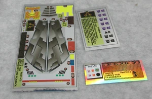 Transformers Titans Return Insecticon Kickback Toyhax Reprolabels Sticker Set - Bild 1 von 1