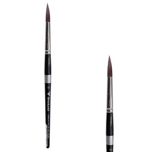 Trekell Crimson Taklon Short Handle Artist Brush - Size #10 Round - Picture 1 of 1
