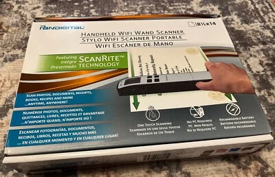 Pandigital S8X1102RD Handheld WiFi Wand Scanner 8.5"x14" Reddish BRAND NEW! - Image 1 of 4