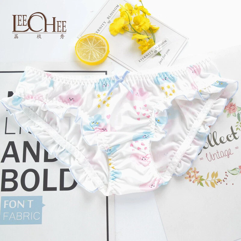 2 PCS  Kawaii cartoon printing cherry briefs comfortable cute panties - Image 1 of 4