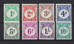 Gilbert & Ellice Islands J1-J8 MLH Postage Dues ZAYIX STAMP 0525S0057 - Picture 1 of 2