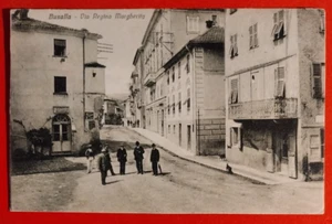 CARTOLINA GENOVA BUSALLA VIA REGINA MARGHERITA ( C 83 ) - Bild 1 von 2