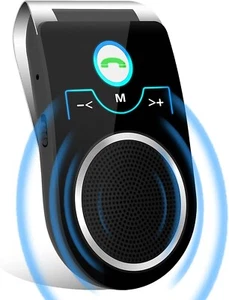 Hands Free Bluetooth Car Kit, Car Speakerphone Noise Cancelling Bluetooth 5.0 - Picture 1 of 8