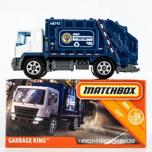 2020 Matchbox Power Grabs #20 Garbage King™ WHITE | BLUE | MBX CITY WASTE | FSB - Picture 1 of 1