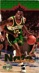1995 Fleer 100 Nate McMillan Seattle Sonics NBA Jam Session Tall Boy Card - Bild 1 von 2