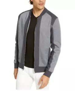 International Concepts Men's Pieced Colorblocked Textured Knit Bomber Jacket XS - Picture 1 of 2