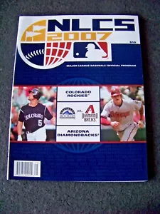 2007 Colorado Rockies Arizona Diamondbacks NLCS NL Championship Series Program - Picture 1 of 5