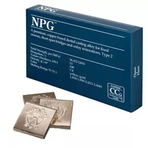 Dental Lab Alloy for crowns and bridges | Yellow gold | NPG™ | 100g | AalbaDent - Picture 1 of 4