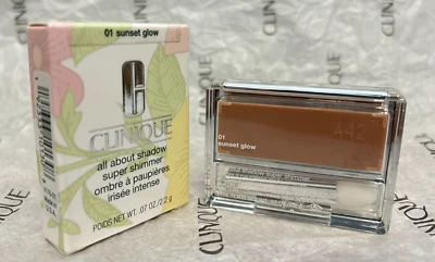 Clinique All About Shadow Single Super Shimmer 01 Sunset Glow 0.07 Oz Full Size - Image 1 of 3