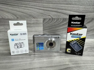 SAMSUNG SL201 10.2MP DIGITAL CAMERA BUNDLE CHARGER / BATTERY TESTED - SILVER - Picture 1 of 9