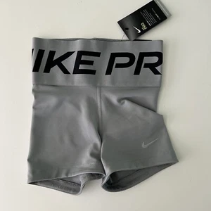 NEU Nike Pro grau Kompressionsshorts Training Fitnessstudio Training Dri-Fit 3" XS neu mit Etikett - Bild 1 von 10