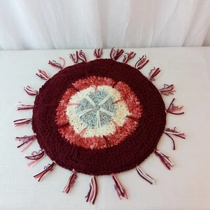 Doppelseitige handgehäkelte Stuhlunterlage/Kissen 😻🐶 Haustierbett (Unikat Design #29) - Bild 1 von 4