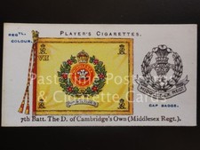 7th BATT DUKE OF CAMBRIDGE OWN No.23 REGIMENTAL COLOURS & CAP BADGES Player 1907
