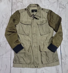 J. Crew The Downtown Military Green Quilted Utility Jacket Coat Women's Medium - Picture 1 of 14