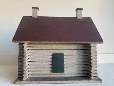 AAFA 1882 Signed & Carved PA Painted Figural Box & Putz Fence Folk Art - Image 1 of 4