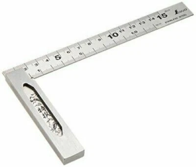 SHINWA MEASUREMENT SHINWA Ruler Perfect Machinist Square 15cm 150mm 62009