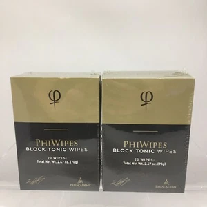 PHIBROW PHIWIPES Salviette Toniche Blocco 20/1 (2 SCATOLE 20 SALVIETTE CIASCUNA TOTALE 40 SALVIETTE) - Foto 1 di 7