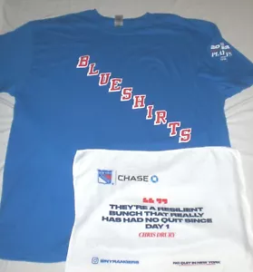NY RANGERS SHIRT SGA XL RALLY TOWEL 2022 PLAYOFFS NO QUIT Game 5 Blueshirts - Bild 1 von 12