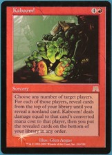 Kaboom! FOIL Onslaught PLD Red Rare MAGIC GATHERING CARD (ID# 246663) ABUGames
