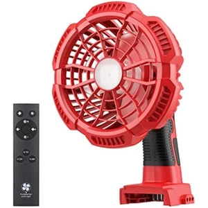 Cordless Portable Fan For Milwaukee 18V Li-ion Battery Camping With light - Picture 1 of 7
