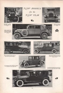 1923 Vintage NEW MODELS FOR NEW YEAR Automobile Periodical Print - Picture 1 of 1