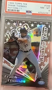 1999 TOPPS FRANK THOMAS TEK 39B MODELLO 11 GRADI PSA 8 CHICAGO WHITE SOX - Foto 1 di 3