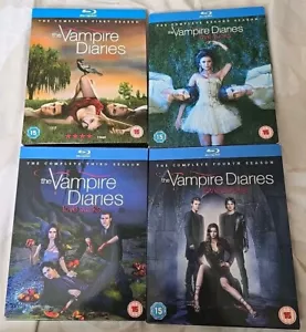 The Vampire Diaries - Season 1-4 (Blu-ray) Series 1,2,3,& 4 - Ian Somerhalder - Picture 1 of 20