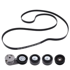 Serpentine Belt Tensioner Pulley Kit for Chevy Impala Saturn Aura Pontiac 06-11 - Picture 1 of 11