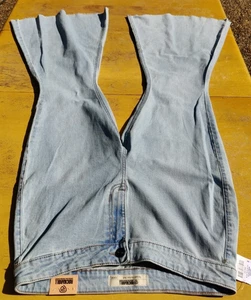 NWT Rock & Roll Blue Bargain Button Bell Jeans (Women's 36 x 34) - Picture 1 of 8