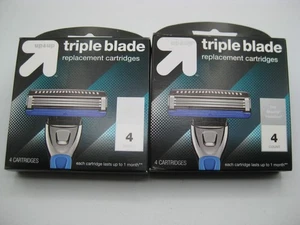 Men's Triple Blade Razor Replacement Cartridges Up & Up 8ct (2 boxes) for Mach3 - Picture 1 of 2
