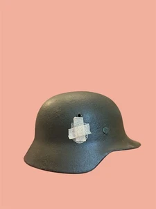 WWII German M40 S.. Helmet – ET64, Early, War Apple Green Finish, - Picture 1 of 11