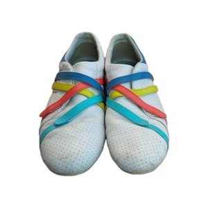 Sneakers vintage Lacoste donna taglia 10 tomaia e solette in vera pelle Y2K anni 90 - Foto 1 di 10