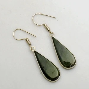 Ruby Zoisite Gemstone Handmade Drop Dangle Earrings Jewelry Gift 1.8" AE-95585 - Picture 1 of 1