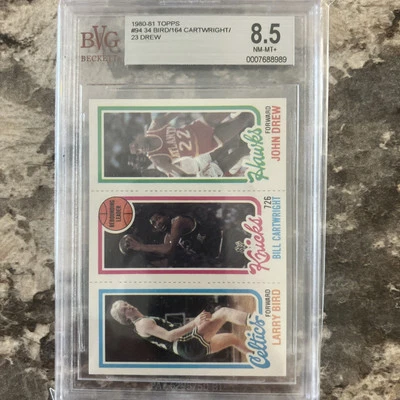 1980-81 TOPPS #34 Larry BIRD BVG 8.5 Rookie RC! - Image 1 of 4