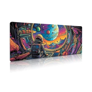 Extended Gaming Mouse Pad, Large Mouse Mat 3 mm Nature Rubber Base Mousepad w... - Bild 1 von 8