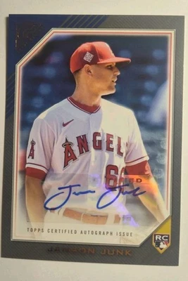 2022 Topps Gallery - Rookie Autographs Janson Junk  (AU, RC) Brewers - Image 1 of 2