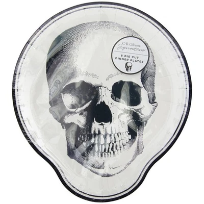 C.R. Gibson - Platos de cena de papel de Halloween con calavera de boticario, 8 quilates - TW12-25510 Foto 1 de 4