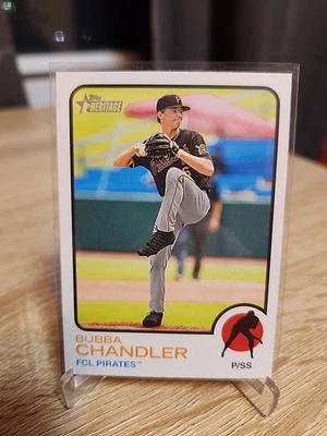 BUBBA CHANDLER 2022 TOPPS HERITAGE MINOR LEAGUE #69 FCL PIRATES - Image 1 of 2