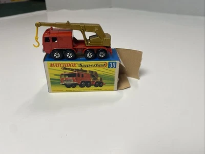 MATCHBOX SUPERFAST NO30 КОЛЕСНЫЙ КРАН ГРУЗОВИК В ОРИГИНАЛЬНОЙ КОРОБКЕ - Изображение 1 из 4