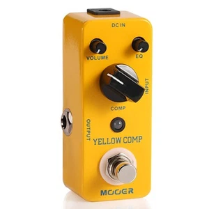 MOOER Compressor Pedal Yellow Comp Mini Portable Guitar Bass True Bypass - Picture 1 of 5
