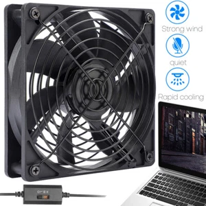 USB PC Ventilator Kühlung Fan Gehäuselüfter Lüfter Kühlventilator Einstellbare - Afbeelding 1 van 12