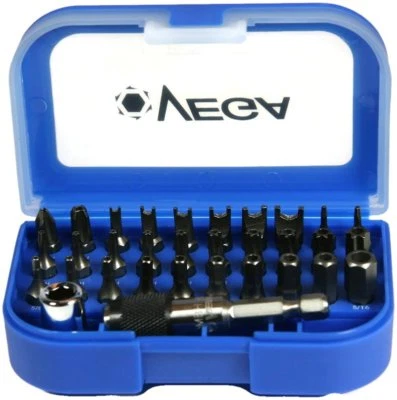 Tamper Proof Insert Bit Set w/Quick Release Torx, Spanner, Phillips, Hex - 32pcs - Image 1 of 4