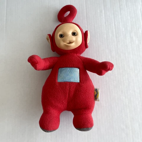 Vintage Teletubbies Red Po Talking Plush Toy Tested Works Cover
