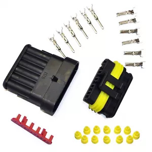 Car connector - AMP Tyco Superseal 1.5 Kit 6-pin (SET) plug car tuning motor fcc - Picture 1 of 3