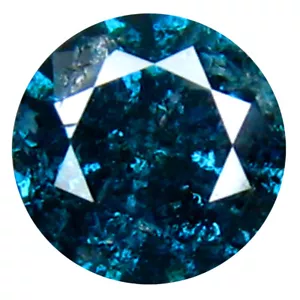 0.35 ct AAA Grade Romantic Round Cut (4 x 4 mm) Vivid Blue Diamond Gemstone - Picture 1 of 1